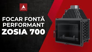 Focar Semineu Pe Lemne Performant Din Fonta 200Kg Zosia 700