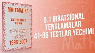 AXBOROTNOMA. IRRATSIONAL TENGLAMALAR 2-QISM