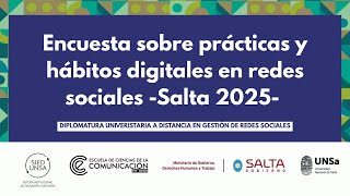 ¿Cómo usamos las redes sociales en Salta? | Encuesta abierta de la UNSa sobre hábitos digitales