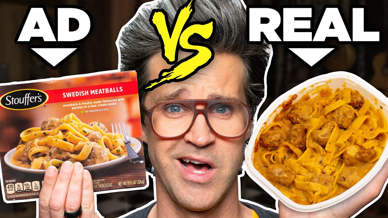 ⁣Frozen Food Ads vs. Real Life Food (Test)