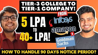 From 5LPA to 40+ LPA! 🔥 | Tier-3 College to Infosys to Amazon & GS! 🔥 | Service to Product based!