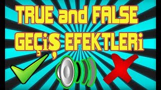 True and False Sound Effects | Correct and Wrong Sound Effect | Doğru ve Yanlış Ses Efektleri