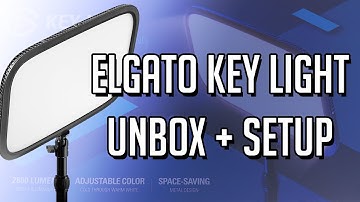 ELGATO KEYLIGHT unboxing and setup!