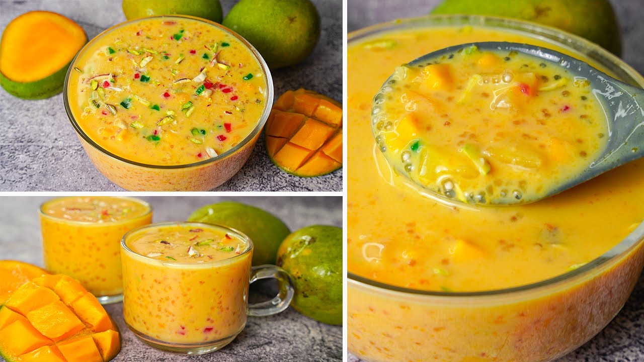 Fabulous Mango Dessert Using 1 Cup Milk | Easy Mango Tapioca Dessert ...