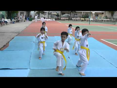Video Thi lên đai xanh taekwondo châu đốc 2015 - youtube