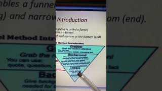 Writing a Funnel Introduction grade 7