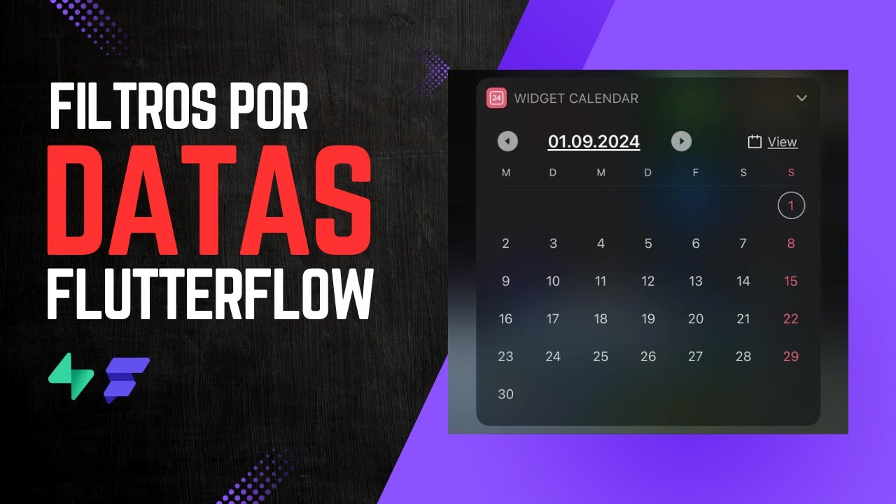 Filtro por Data no FlutterFlow FÁCIL E RÁPIDO 👀🔥 - YouTube