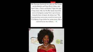 Dee Freeman, 'Young and the Restless' and 'Sistas' Star, Dies at 66 After Lung Cancer Battle