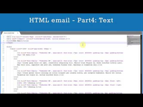 How To Create HTML Emails - Part 4: Adding & Styling Text