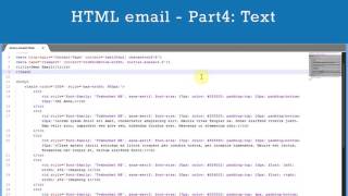 How To Create HTML Emails - Part 4: Adding & Styling Text