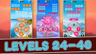 Word Bliss Levels 24 - 40 Answers screenshot 4