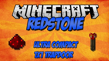 Ultra Compact 1x1 Hidden Trapdoor In Minecraft