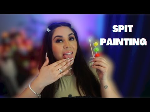 ASMR SPIT PAINTING