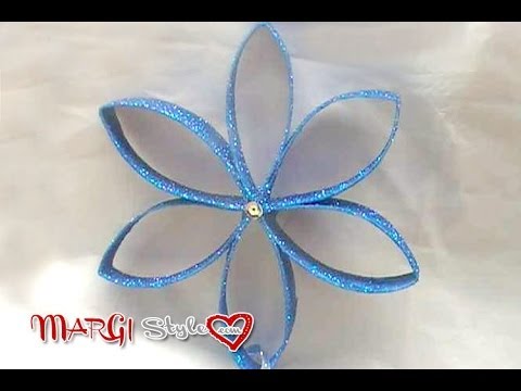 Come creare un fiore con rotolo di carta igienica youtube Come creare festoni di carta
