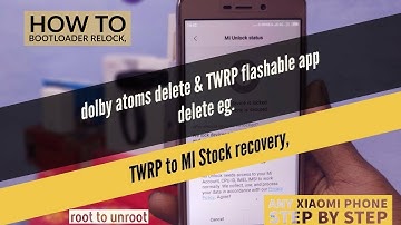 Bootloader lock🔥-How to Bootloader Relock Any Xiaomi Phone TWRP to MI Stock recovery step by step