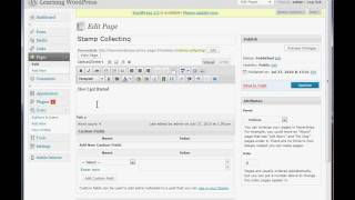 Lesson 5 - Adding Text to a WordPress Page