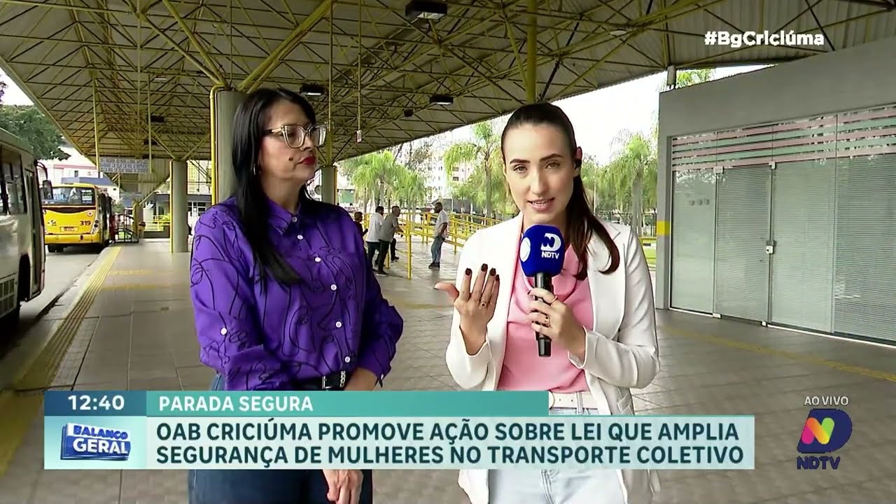 OAB Criciúma orienta mulheres sobre lei no transporte coletivo - QTU Questões do Universo