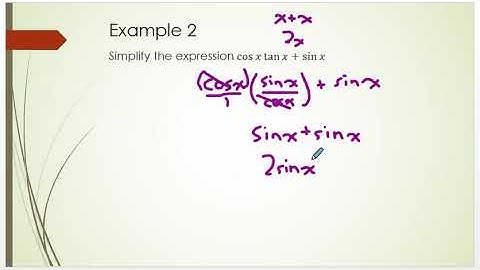 5.1.2 Simplifying Trig Identities