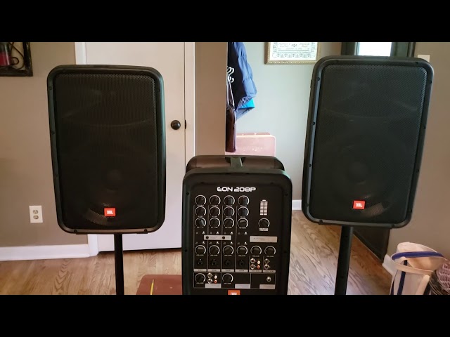 JBL EON 208P all-in-one PA system Review - YouTube