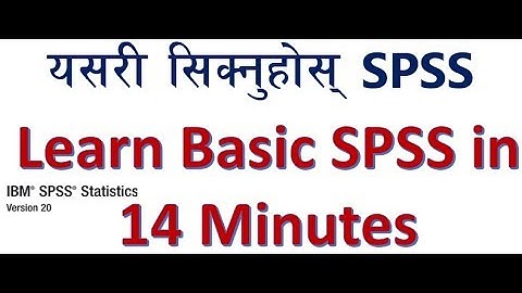 SPSS Basics with Descriptive Statistics: Frequency table, Mean, Standard Deviation and more