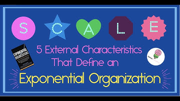 Exponential Organizations by Salim Ismail - The SCALE Acronym - Animated Summary