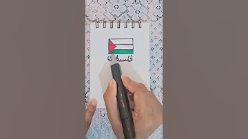 palestine flag drawing #youtubeshorts #shortsvideo #istandwithpalestine #palestine #palestinian #art