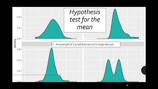 Hypothesis Test for the mean small and large sample examples