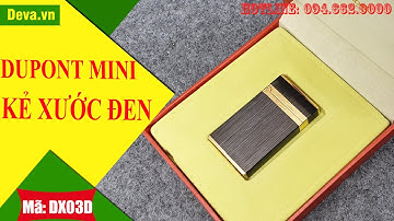 Dupont Mini kẻ xước đen vàng DX03D độc đáo - Deva.vn - Giá 1.500.000đ