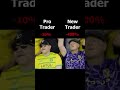 Pro Trader Vs New Trader #trading #scalping #nifty #banknifty #sensex