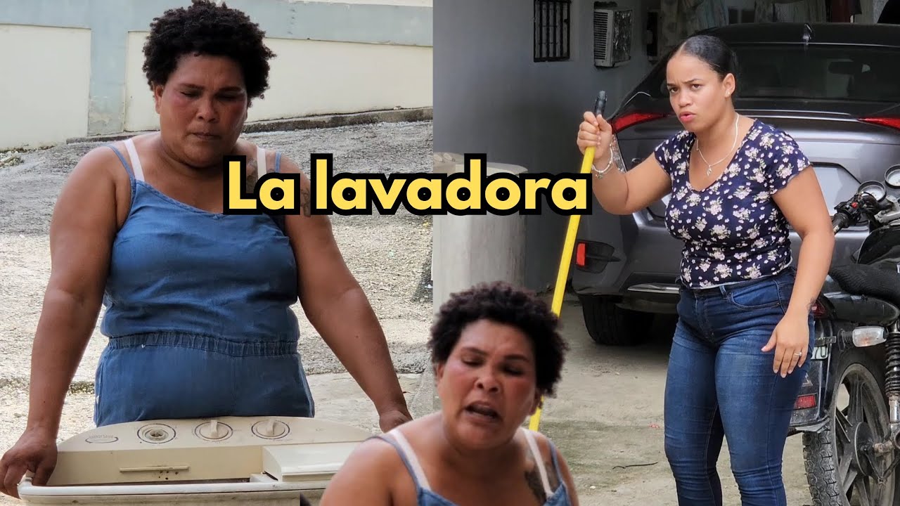 LA VECINA QUIERE LA LAVADORA NUEVA PRESTADA.