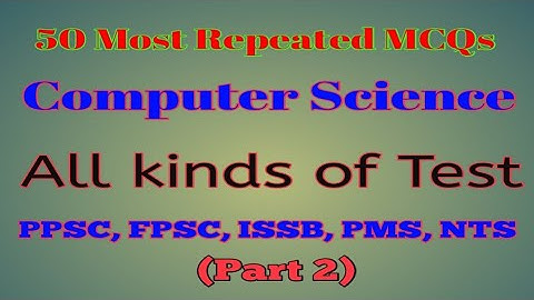 Top 50 Computer MCQs | MS office MCQs| PPSC Test Preparation | Lecturer Computer Science