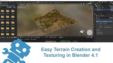 Easy Terrain Creation and Texturing in Blender 4.1