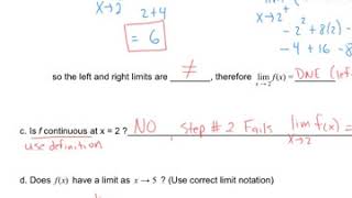 Calc 2-4 Part 2 Notes Page 1 Video (Piecewise Functions)