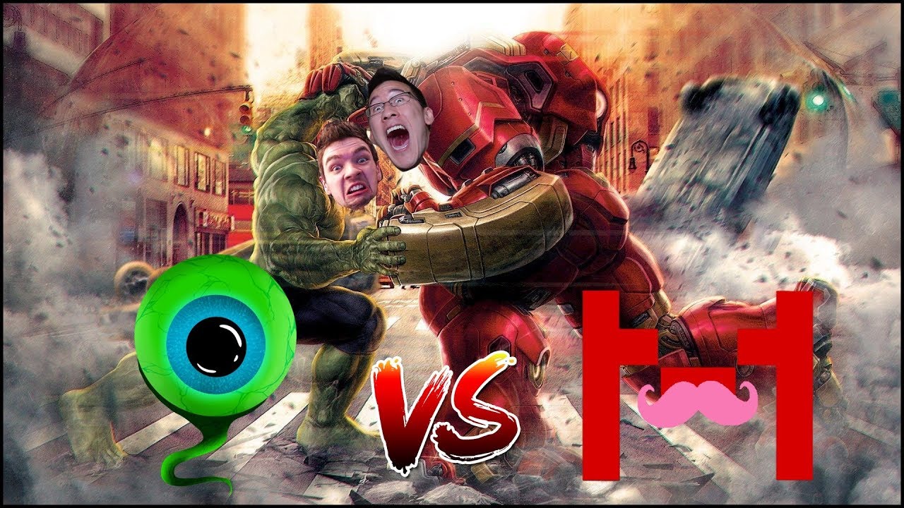 Hulkbuster Vs Hulk | Jacksepticeye & Markiplier Voice Over - YouTube