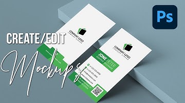 How to Create & Use Mockups In Photoshop CC | Business Card Mockup Tutorial | 2021