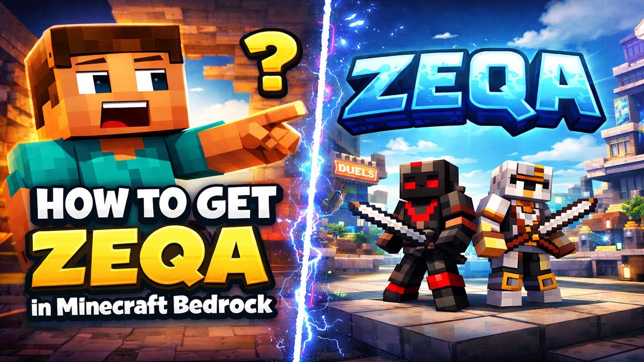 How to get Zeqa in Minecraft Bedrock - YouTube