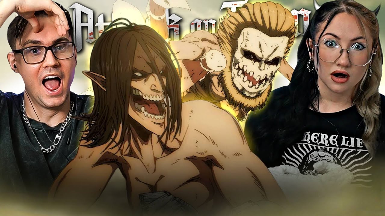 Eren vs The World! 💥  - Couple Reacts to *ATTACK ON TITAN (First Time) 4x17 'Judgment'