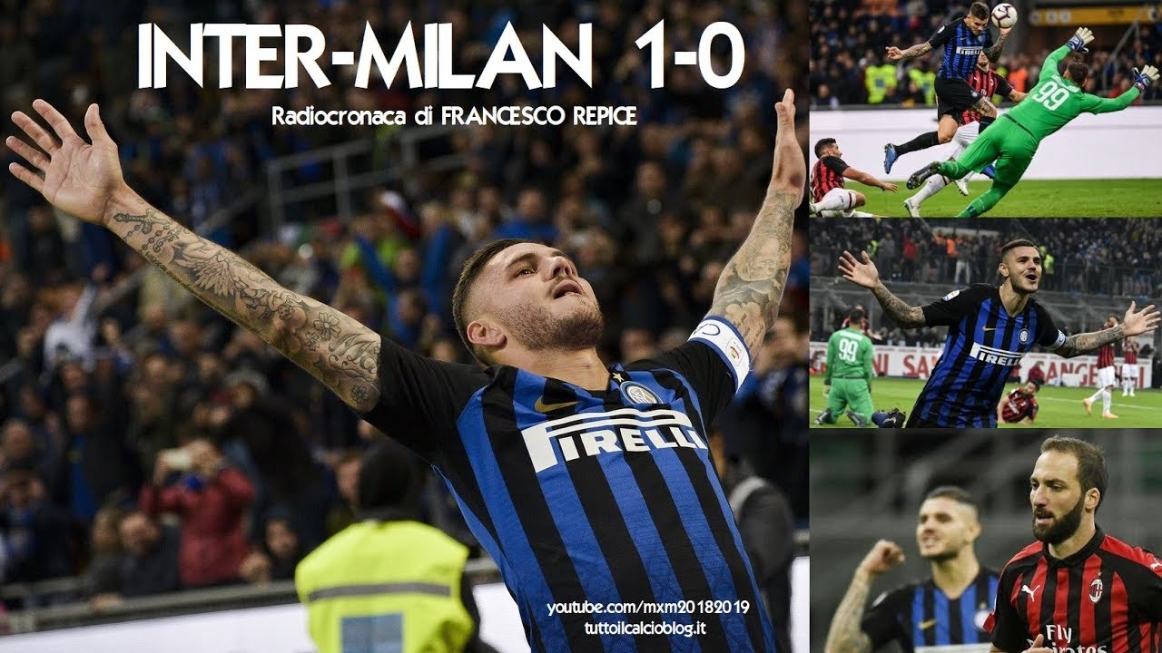 INTER-MILAN 1-0 - Radiocronaca di Francesco Repice (21/10/2018) da Rai Radio 1