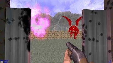 DOOM MOD lmtemple Temple of the Lizardmen LIZARD MEN LIZZARD HELICOPTER EXHUMED MAP 04