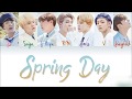 BTS (防弾少年団) - &#39;Spring Day (Japanese Ver.)&#39; [Color Coded Kanji|Rom|Eng lyrics]