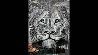 Lion I painted #lion #canvas #painting #drawing