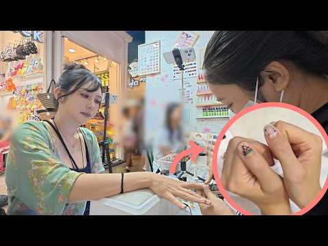 ASMR💅태국 야시장에서 네일 받아보기🔈리얼사운드 | 백색소음