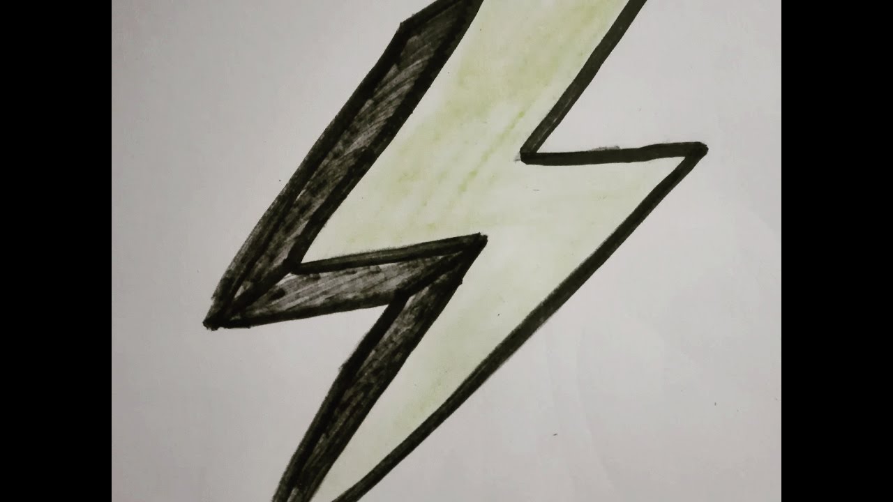 Ein blitz zeichnen schritt für schritt - YouTube