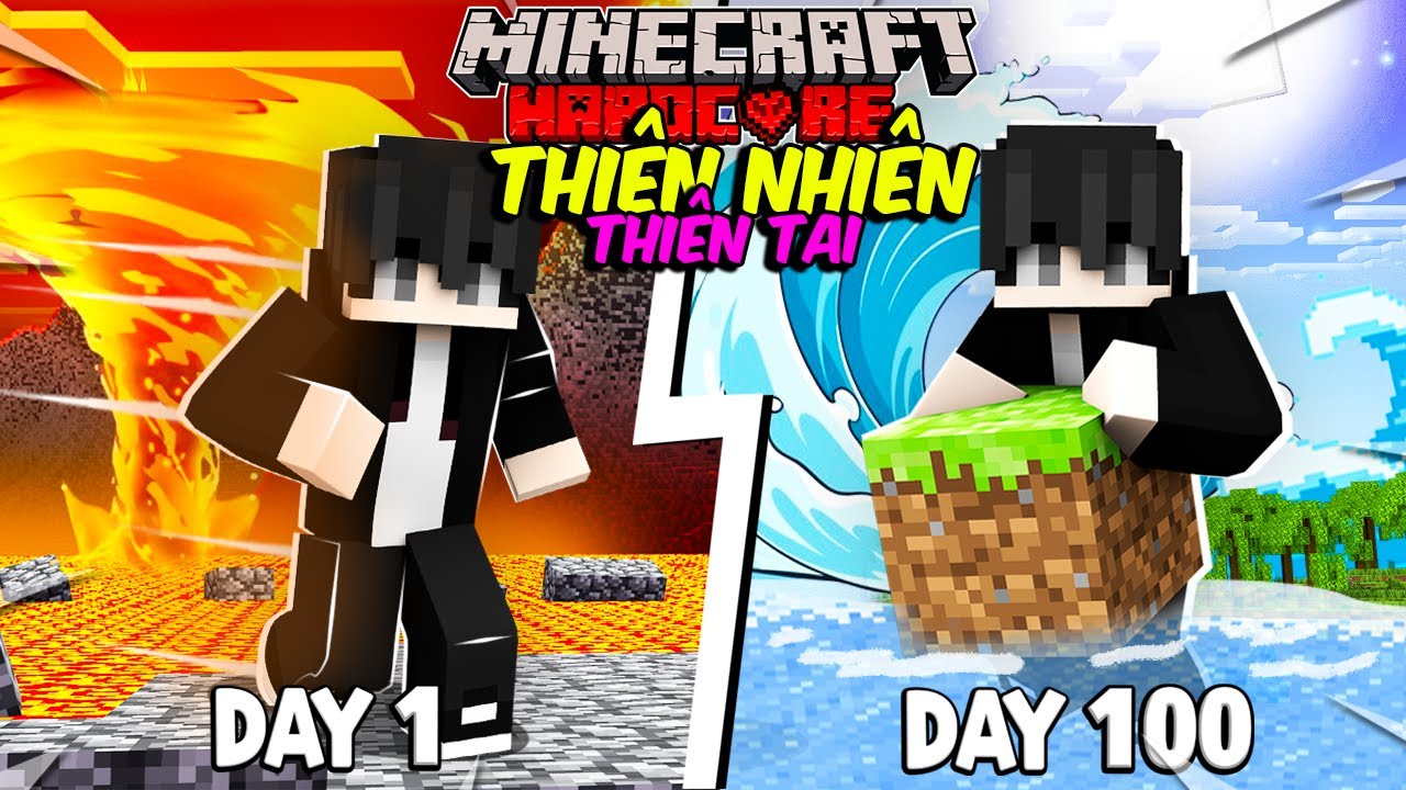 MÌNH SINH TỒN 100 NGÀY TRONG MINECRAFT THẢM HỌA THIÊN NHIÊN SIÊU KHÓ ...