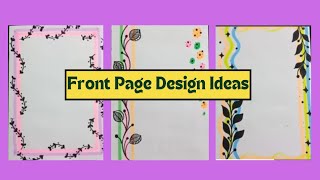 Easy Simple Border Design For Journal And For School Projects The Chosen Ones