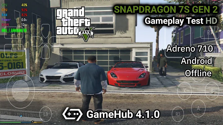 GTA 5 on Android Gameplay Test | GameHub 4.1.0 Snapdragon 7s Gen 2 Adreno 710