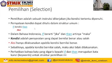 Matakuliah Algoritma dan Pemrograman Dasar Pertemuan Ke 2 Bapak Dian Ade Kurnia, M.Kom