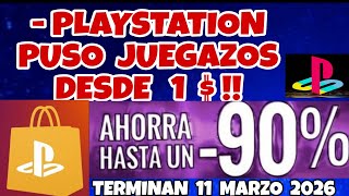 PLAYSTATION PUSO JUEGAZOS DESDE 1 $ EN PS STORE HASTA 90 % DE DESCUENTO PS5 PS4 28 febrero 2026