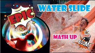 Epic water park in Cyprus! Light up slides - water fight guns - splash pool - the johnson family