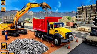 City Road Construction 3D Games | Excavator Road Construction Simulator | Android Gameplay screenshot 5